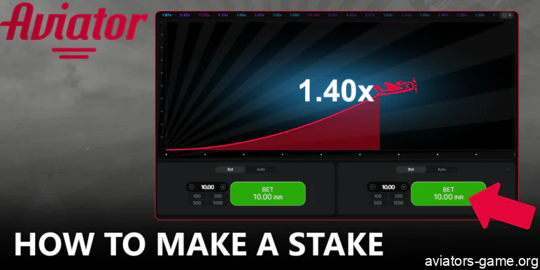 A guide on making a bet on Aviator game